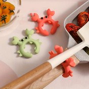 Resim 1/2/4 Paket Sevimli Karides Şeklinde Silikon Spatula Tutucuları - Isıya Dayanıklı Mutfak Gereçleri Tutucu, Turuncu Karikatür Tasarımı, Güvenli ve Kolay Saklama Temel Pişirme Aksesuarı Mutfak Gereçleri 