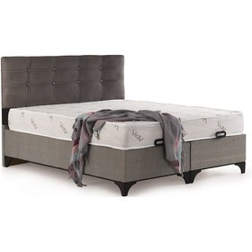 Resim Azra Yatak Mobilya Çift Kişilik Yatak + Baza + Başlık (Ortopedik Yatak) 