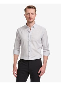 Resim Pierre Cardin Erkek Açık Gri Gömlek Desenli 50325355-vr001 
