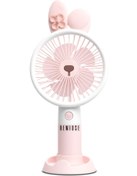 Resim Remiuse USB Şarjlı Sevimli Mini Fan Vantilatör | Masaüstü & Elde Taşınabilir | 3 Kademeli | Tavşan Tasarım 