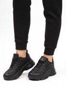 Resim WALKWAY Siyah Bağcıklı Kadın Sneaker DRK171 G 