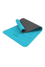 Resim Gymo Hizalamalı 6mm TPE Yoga Matı Pilates Minderi Turkuaz 