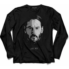 Resim Kendim Seçtim Keanu Reeves John Wick Matrix Uzun Kollu Tişört Baskılı Çocuk T-Shirt 