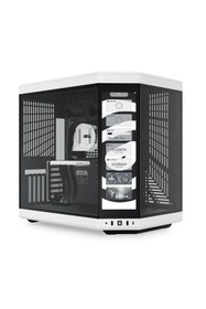 Resim HYTE Y70 Touch Panda Temperli Cam USB 3.2 E-ATX Dual Chamber Mid Tower Ekranlı Gaming Kasa 