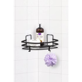 Resim Okyanus Home Magic Fix Sihirli Yapışkan Siyah Lamalı Kancalı Üçgen Köşelik 