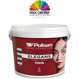 Resim Polisan Elegans 7,5L(10KG) Extra Yarı Mat Antibakteriyel Iç Cephe Boyası 