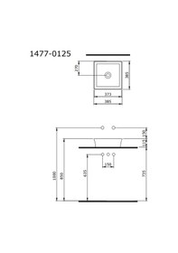 Resim Bocchi Sottile Slim Line Çanak Lavabo Beyaz 38 CM 1477-001-0125 