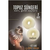 Resim Skygo Modacar GOLD Mini Saç Topuz Süngeri 2 ADET 8.5 CM Çap 3.5 cm Kalınlık 