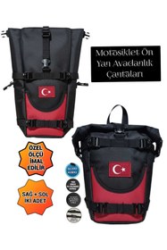 Resim SEVBAGS MOTOSİKLET ÖN YAN AVADANLIK ÇANTALARI MAVİLİ 