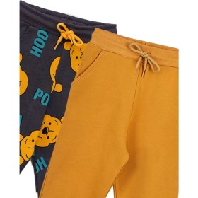 Resim Zuzunga 2'Li Basic Şardonlu 2 İplik Eşofman Set ( Winnie The Pooh - Hardal ) 