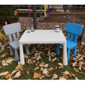 Resim zengi plastik Turuncu Mammut Çocuk Masa Ve Sandalye 1+1 