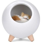 Resim Willowhaven Usb Şarjlı Dokunmatik Kedi Şekli 1200mah Led Gece Lambası, Bebek Ve Ev Dekorasyonu İçin Diğer 