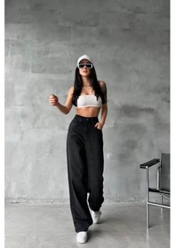 Resim Ozer&Hermin Arkadan Tokalı Jeans Pantolon Siyah - 34 / Siyah Siyah 