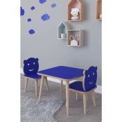 Resim Remaks Bambi Yaz Sil Yüzey Çocuk Masa Sandalye Takımı 1 Aktivite Oyun Masası 2 Sandalye - Mavi 
