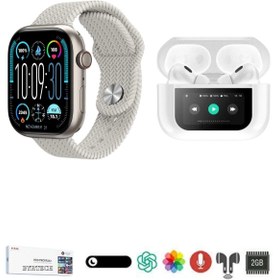 Resim BYRTECH HK9 Pro Max Plus Watch 10 Akıllı Saat + Led Ekranlı ANC Air Pro 2 Bluetooth Kulaklık Set 