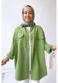 Resim Soft Gömlek - Yeşil 