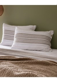 Resim Madame Coco Ranya Çift Kişilik %100 Pamuk İpliği Boyalı Nevresim Takımı - Beyaz/bej 8684427124277 Çok Renkli 