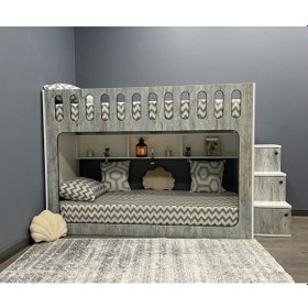 Resim Diamond %100 Mdf Seyyar Merdivenli İkili RanzaGb2 