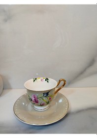Resim Vanilla New Bone China Kahve Fincanı 2 Kişilik Ekru 
