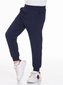 Resim My Hanne Beli Lastikli Erkek Bebek Jogger Eşofman Altı 50707-2 