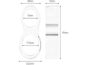 Resim Ecovibe Kapı Kolu Stoperi 4'lü Silikon Duvara Çarpma Önleyici Esnek Kulp 