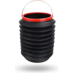 Resim Büro Ev Ofis Arabası Için Araç Içi Oto Akordeon Katlanır Kova 