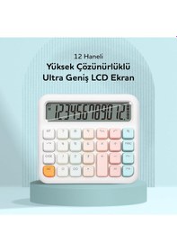 Resim 12 Haneli Hesap Makinesi Beyaz 