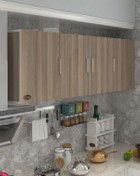 Resim Kenzlife Hazır Mutfak Silvanus Crd 060*180*22 Mutfak Banyo Dolabı Kapaklı Raflı 