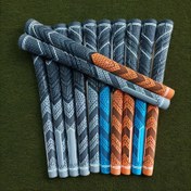 Resim 1 adet MCC PLUS4 Golf Klübü Tutma - Kaymaz 60R Doğal Kauçuk, Artan Kontrol ve Konfor için Ergonomik Tasarım, Mavi/Gri/Turuncu Desenler, Takipçiler için Mükemmel, Golf Tutma | Ergonomik Tasarım | Kauçuk Golf Tutma 