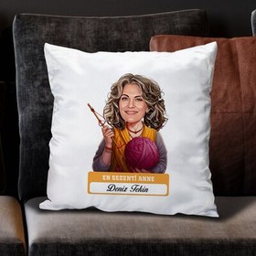 Resim En Tonton Anne Karikatürlü Yastık 