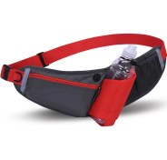 Resim Dofolink Kırmızı Spor Koşu Bel Çantası, Su Flaslı Multifonksiyonel, Su Geçirmez, Akıllı Telefon İçin, Maraton Ve Fitness İçin Kırmızı 