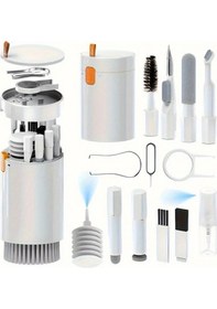 Resim Gateesat Beyaz 20si 1 Arada Hassas Elektronik Temizlik Seti Airpods Telefon Kamera Fırçasız Hasar Önleyici 