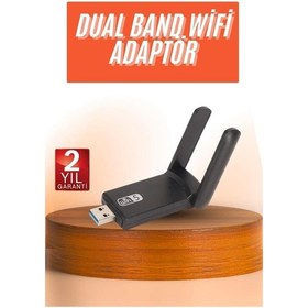 Resim Depomıx Wifi Alıcı Dual Band Usb 3.0 Adaptör Kablosuz Windows 7/8/10/11 
