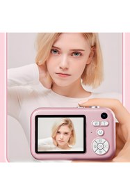 Resim idragon Y11 Pembe Dijital Fotoğraf Makinesi Çocuk Mini 1080P Hd Kamera Mp3 Çalar, Oyun, Video Kaydedici 