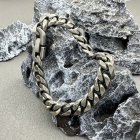 Resim Greppn Hip Hop Küba Bağlantılı Bilezik - 10mm Genişlik, 21cm Uzunluk, Erkekler & Kadınlar için Paslanmaz Çelik Kurb Zinciri 