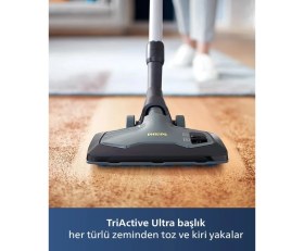 Resim Philips Kumandalı Kontrol Marathone Ultimate Toz Torbasız Elektrikli Süpürge, XB9145 + Turbo Halı Döver Başlık + Hav-Yün Toplayıcı 