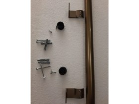 Resim 4K Home Design 4K HOME DESİNG Bronz Renk Alüminyum Duvar Tutamak Engelli Yaşlı Merdiven Tutunma Barı 