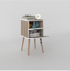 Resim Kenzlife Komodin Kilitli Sakura Crd 74 39 39 Komidin Ahşap Ayaklı Kitaplık Ayakkabılık Kapaklı Arkalıklı Beyaz 