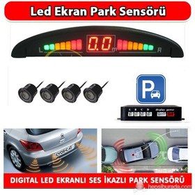 Resim Digital Ekranlı 4 Sensörlü Park Sensörü -3296a 