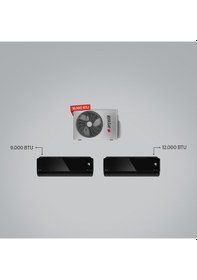 Resim Arçelik ZM18103 MD 1+2 Multi Klima / 1 Adet 9 BTU Siyah+1 Adet 12 BTU Siyah İç Ünite / 1 Adet 18 BTU Dış Ünite 
