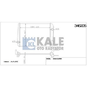 Resim RADYATÖR DUSTER 1.5 DCI 20110+ 8200880550 346205 