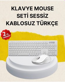 Resim Tam Boy Kablosuz Klavye Mouse Seti - Gelişmiş Bağlantı Ve Sessiz Performans 