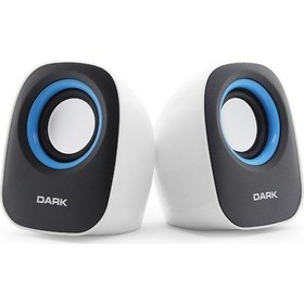 Resim Dark SP100B 1+1 Multimedia USB Speaker Siyah 