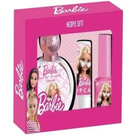 Resim Barbie Lisanslı Parfüm-Lipcare ve Oje Seti 50ml EDT 