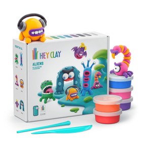 Resim Hey Clay Yaratıcı Kil Seti - Aliens 