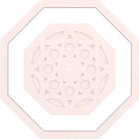 Resim Motifpiyer Tavan Lamba Göbeği 80-Sekizgen-Dış Çıtalı 