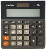 Resim Casio MH-16 16 Hane Masa Üstü Hesap Makinesi 