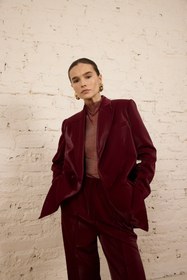 Resim Allura Bordo Ceket - 38 / Bordo 