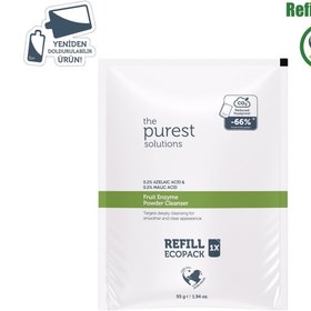 Resim The purest solutions refill ekolojik yedek paket - azelaik asit ve malik asit enzim toz temizleyici 55 gr 