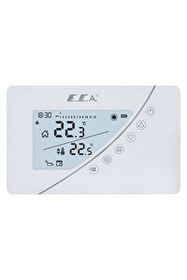 Resim ECA Kablosuz Poly Touch 400W Oda Termostatı 